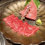YORONIKU TOKYO AZABUDAIHILLS - 肉のお刺身2種