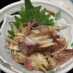 蔵元居酒屋 清龍 - 茗荷とたこのさっぱり和え