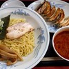 福しん - 冷やしつけ麺（ピリ辛胡麻ダレ、シビレ追加）＋餃子セット：¥940