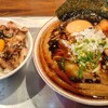 竹岡式ラーメン びーどろ食堂 - 料理写真:びーどろラーメン+ちゃーたま丼