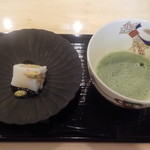 喜泉 - 酒粕を使ったデザートと抹茶