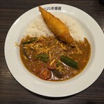 CoCo壱番屋 - 料理写真:チキンと夏野菜カレー(フィッシュフライトッピング)