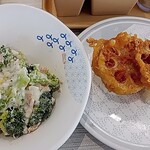 はま寿司 - 料理写真:ブロッコリーとツナのサラダ れんこん天にぎり