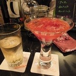 3月のイチゴのカクテル