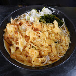 はや川 - 料理写真:たぬきそば＋天ぷらトッピング（立喰 はや川）