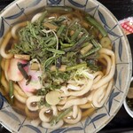 日の出町自然休養村さかな園 - 山菜うどん