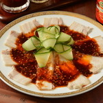 四川料理 食為鮮 - 蒸し豚肉のマーラソース