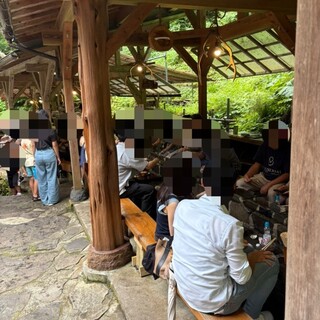 あみだが滝荘 流しそうめん_2