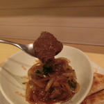 ちろり - 赤ワイン煮の牛肉アップ