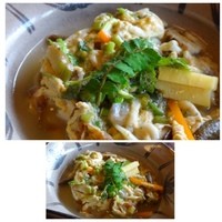 飴源 - ◆白魚の卵とじ・・少し甘めのお味付ですが、いいお味です。
                  白魚だけでなく筍もタップリ入っていましたよ。