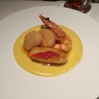 Benoit Alain Ducasse - メインの「帆立貝と大海老のロースト」