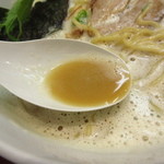 暁 製麺 - スープアップ