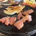 みやま本舗 - 桜島溶岩焼 5種盛 タレ