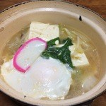 久里庵 - 肉鍋定食　鍋アップ