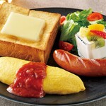果実屋珈琲 - こだわりソーセージとホテルオムレツ