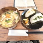 caféPei - 以前食べた、おにぎり＆豚汁。