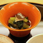 由庵 矢もり - 大根葉と平茸の御浸し