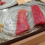 敏 - まぐろ赤身、中トロ