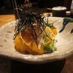 Soba Kiyose Musashiya - 長芋の千切りとホタテの雲丹和え