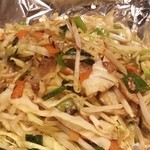 鉄板焼ＢＡＲ ぎんくら - 野菜炒め。かなりボリュームあり☆