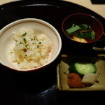 梶川 - 2015.04 本鱒とフキ、炊き込みご飯