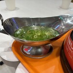 ペッパーランチ - お茶漬け用の、ねぎ出汁がスタンバイ✨