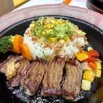 ペッパーランチ - ◉ カルビステーキ＆カレー焼飯　1,390円（税込）