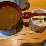 寿司あおい - アラ汁がかなり濃かった