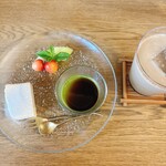 和かふぇ もののね - セットのスイーツ2種盛り