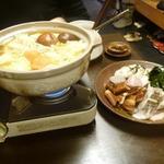 なん天 - 海鮮小鍋（坂越の牡蠣、焼き穴子、伝助穴子、鯖ふぐ、わかめ、野菜）