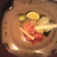 銀座 小十 - 鮪・烏賊・鯛のお造り