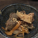 縁家 - 2015.4. つきだしは牛タンのきんぴら