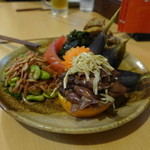 ゆるり 中華食堂 癒食同源 - 蛍烏賊、桜エビ、筍等の前菜