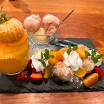 bar hikaru - 主菜：橘子與甜甜圈