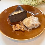 カフェ セモ - ほうじ茶バスクチーズケーキ
