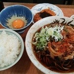 神楽坂そば - てんぷらそば&たまごかけライスwithコロッケ