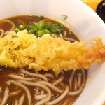 そば将軍 - 海老天カレー蕎麦　８１０円　海老天のアップ　【　２０１５年４月　】3