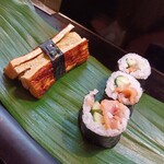 幸鮨 - 玉子に巻き物（ひも＆きゅうり）