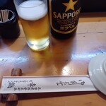 幸鮨 - 瓶ビールで乾杯！！