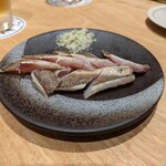 酒場シナトラ - カマスの炙り塩酢橘