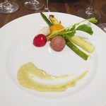 シャトン - 県産無農薬野菜のロースト　バーニャカウダーソース添え