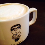 本とコーヒー テガミシャ - カフェラテ