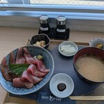 漁協食堂とのうら - 料理写真:鰹2種丼定食