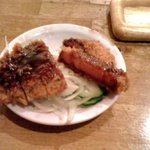 立ち飲み処 ○ - ハムカツ（たぶん200円‐10mmｔ）