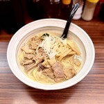 もつの屋 - 料理写真:塩もつそば　牛もつダブル