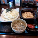 Gomihacchin - つけ麺ランチ　チャーハンとセットです。