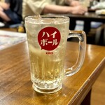 焼鳥家 - ハイボール 白馬 580円。