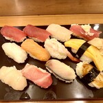 日本橋すし鉄 - ランチ12貫にぎり