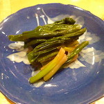 鮨処おざ喜 - 行者にんにく　2015.4月