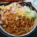 ゆで太郎 - 料理写真:冷やしなめこおろしそば・麺1,5倍